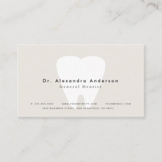 Visite Carte de rendez-vous Dentist Modern Light Beige