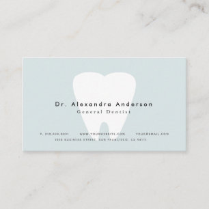 Visite Carte de rendez-vous Dentist Modern Light Blue