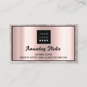 Visite Carte de rendez-vous du logo Eyelash de maquillage