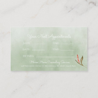 Visite Carte de rendez-vous Pastel Toned Tranquil Butterf