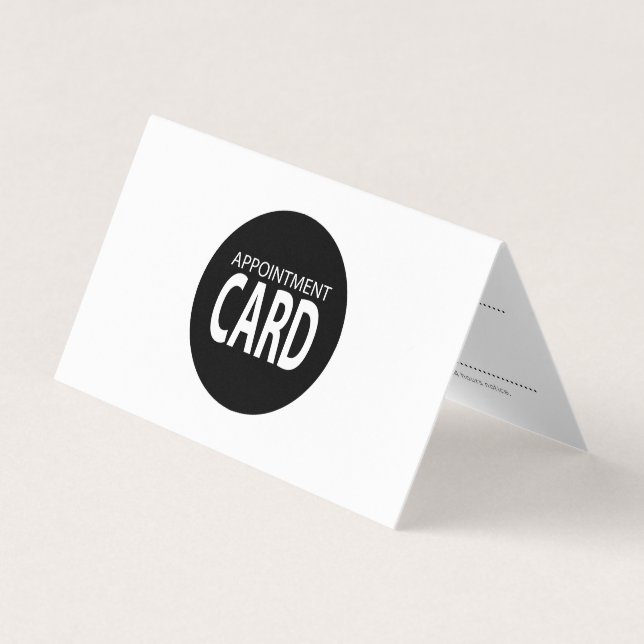 Visite Carte de rendez-vous pliée (Devant)