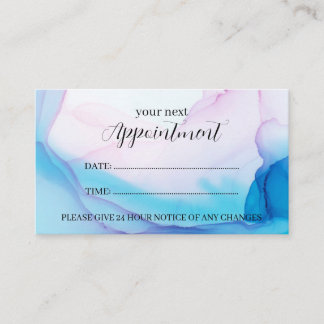 Visite Carte de rendez-vous professionnelle Blue & Pink I