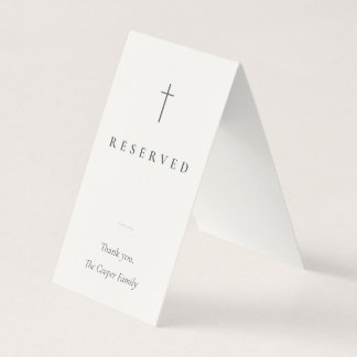 Visite Carte de réservation de place de culte religieuse 