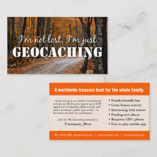 Visite Carte De Sentier Géocaching Avec Informations Pou