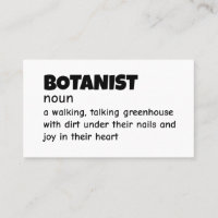 Carte de signification du botaniste hilarant