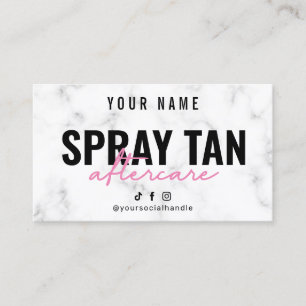 Visite Carte de soins postérieurs en marbre rose Spray T