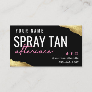 Visite Carte de soins postérieurs en Spray rose Tan