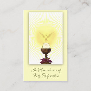 Visite Carte de souvenir du sacrement de la confirmation