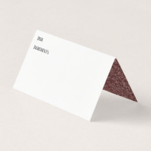 Visite Carte de tente rose Gold Faux Parties scintillant 