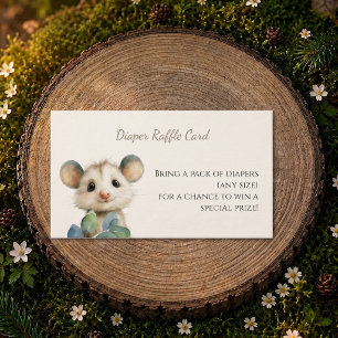 Visite Carte de tirage au sort de couche pour Baby Shower