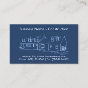 Visite Carte de visite: Contractant / Construction