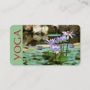 VISITE CARTE DE VISITE, PEARL, PHOTOG. YOGA, LOTUS BLOSSO