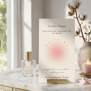 Visite Carte d'échantillon de parfum de bougie parfumée