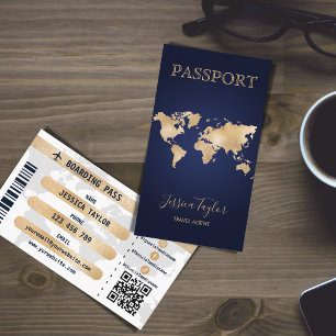 Visite Carte d'embarquement Carte du monde de maquillage 
