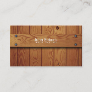 Visite Carte d'entreprise de construction