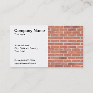 Visite Carte d'entreprise de construction
