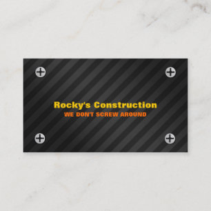 Visite Carte d'entreprise de construction