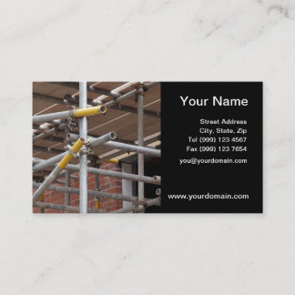 Visite Carte d'entreprise de construction