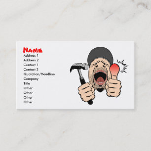 Visite Carte d'entreprise de construction/profil