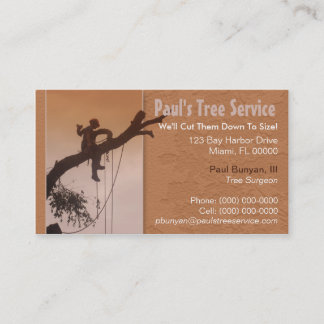 Visite Carte d'entreprise de services d'arbre