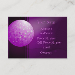 Visite Carte d'industrie musicale - boule pourpre de