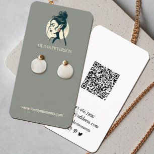 Visite Carte d'oreille pour bijoux de visage de femme