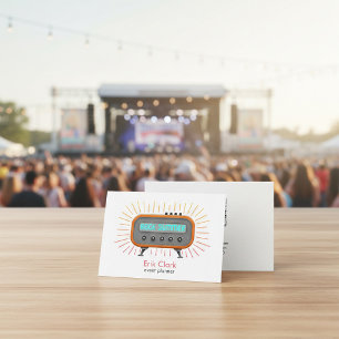 Visite Carte d'organisateur de DJ et de festival moderne 
