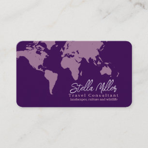 Visite Carte du monde de Purple Travel Consultant