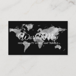 Visite Carte du monde gris Voyage Globe agent de voyage