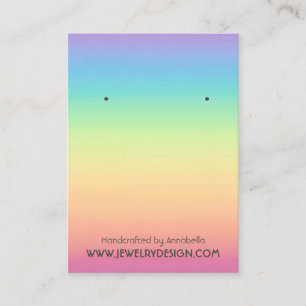 Visite Carte en pastel d'affichage de bijoux de boucle