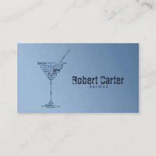 Visite Carte en verre de Martini de club de Pub de barre