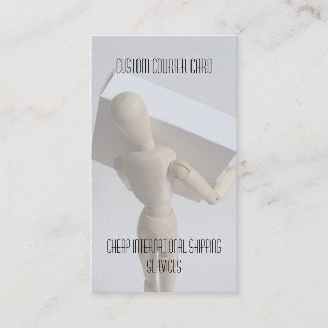 Visite Carte faite sur commande de messager (Devant)