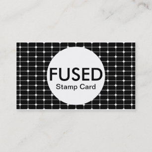 Visite carte fondue de timbre (couleur personnalisable)