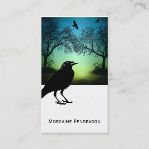 Visite Carte gothique de profil de Raven
