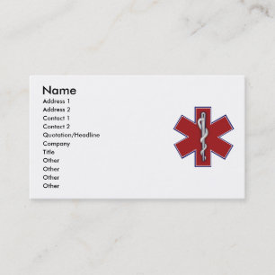 Visite Carte Médicale de profil