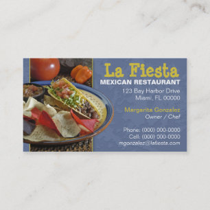 Visite Carte mexicaine de restauration