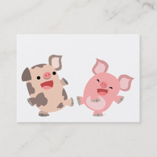 Visite Carte mignonne des porcs ACEO/Business de bande
