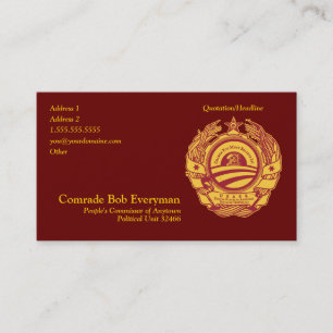 Visite Carte officielle de commissaire de pièce