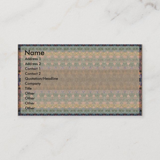 Visite Carte persane de norme de couverture (Devant)