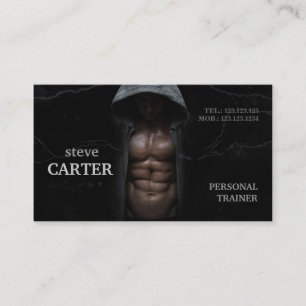 Visite Carte personnelle professionnelle de culturiste