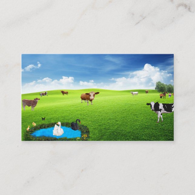 Visite Carte postale de ferme moderne (Devant)