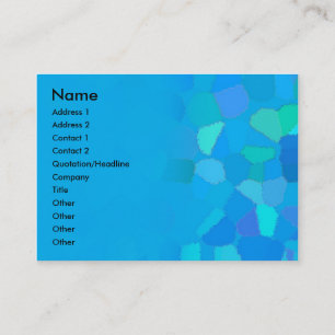 Visite Carte potelée de profil de taille : Verre givré