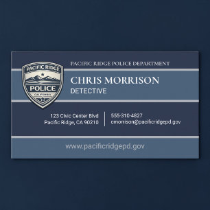 Visite Carte professionnelle de police et d'application d