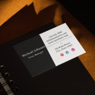 Visite Carte professionnelle minimaliste de luxe