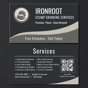 Visite Carte professionnelle QR Code pour le broyage de s