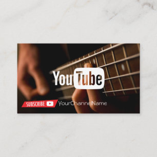 Visite Carte publicitaire de la chaîne de musique