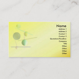 Visite Carte ronde abstraite de profil