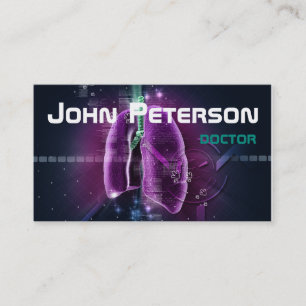 Visite Carte rouge de docteur Therapist Pulmonologist