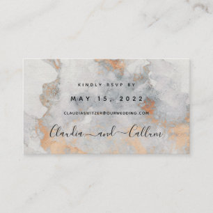 Visite Carte RSVP en ligne du Mariage de carrière de cui