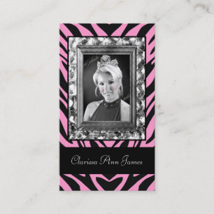 Visite Carte TTT-Ornée de bijoux de concours de beauté 